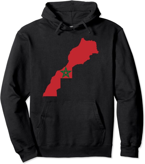Flag Map of Morocco Hoodie